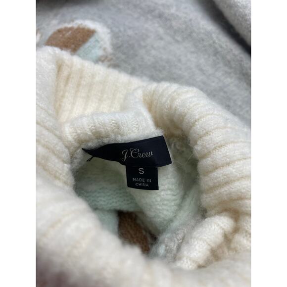 J Crew Fair Isle Turtleneck Sweater Size S Supersoft Alpaca Wool Blend - Picture 6 of 6